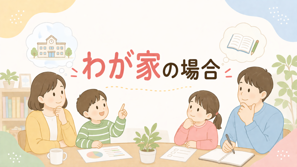 わが家の場合イラスト