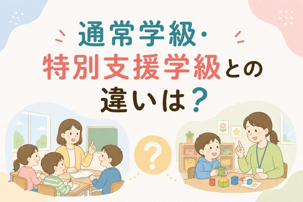 通常学級・特別支援学級との違いは?