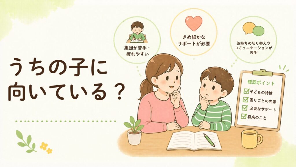 支援学級うちの子に向いている？3つのポイント