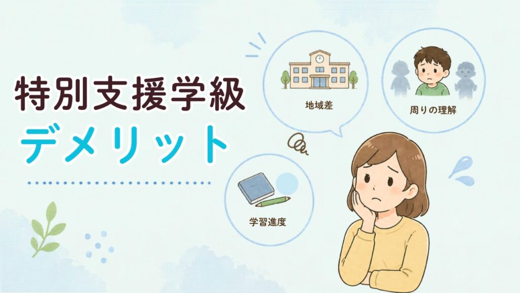 支援学級デメリット