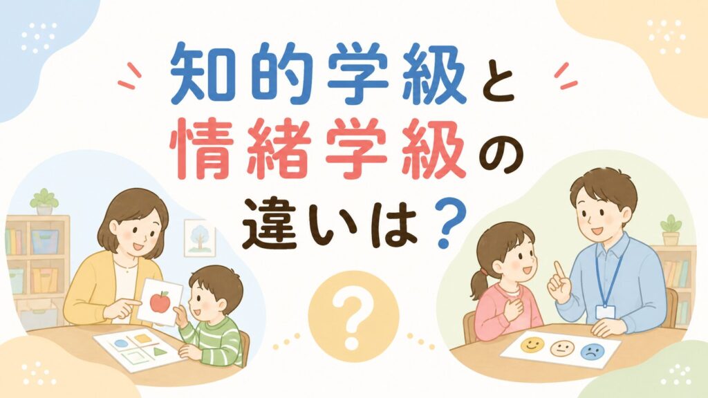 知的学級と情緒学級の違いは？の挿絵